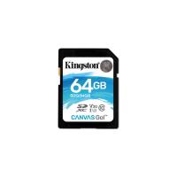 Kingston 64GB SDXC Canvas Go 90R/45W CL10 U3 V30