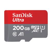 SanDisk Ultra Android microSDXC 200GB + SD Adapter + Memory Zone App 100MB/s A1 Class 10 UHS-I