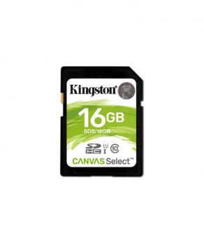 Kingston 16GB SDHC Canvas Select 80R CL10 UHS-I Card