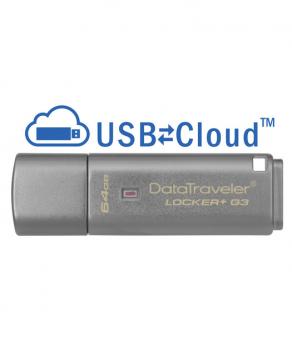 Kingston 64GB 3.0 DTLPG3 w/Hardware encryption, USBtoCloud