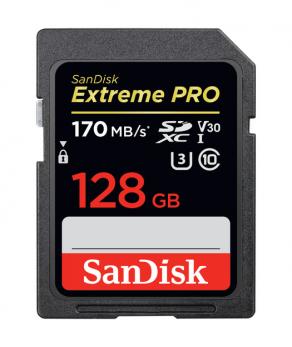 SANDISK  Extreme Pro SDXC Card 128GB