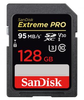 SanDisk Extreme Pro SDHC 128GB - 95MB/s V30 UHS-I U3