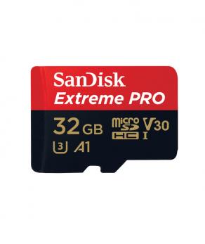 SanDisk Extreme microSDHC 32GB + SD Adapter + Rescue Pro Deluxe 100MB/s A1 C10 V30 UHS-I U3