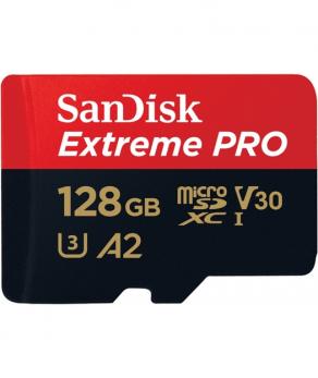 SanDisk Extreme Pro microSDXC 128GB + SD Adapter + Rescue Pro Deluxe