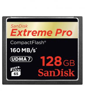 SanDisk Extreme Pro CF 160MB/s 128 GB VPG 65, UDMA 7