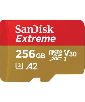 SanDisk Extreme microSDXC 256GB+SD Adapter+Rescue Pro Deluxe