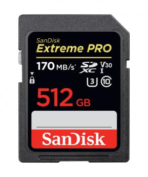 SanDisk Extreme Pro SDXC Card 512GB