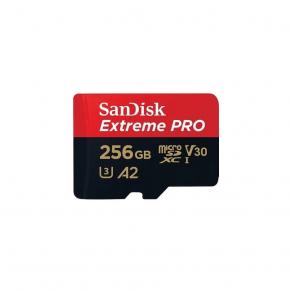 SanDisk Extreme PRO microSDXC 256GB + SD Adapter + RescuePRO Deluxe 170MB/s A2 C10 V30 UHS-I U3