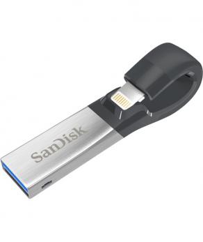SanDisk iXpand Flash Drive 128GB - USB for iPhone (lightning connector)