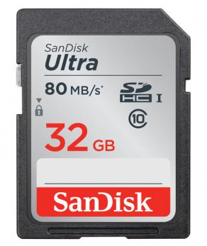SanDisk Ultra SDHC 32GB 80MB/s Class 10 UHS-I