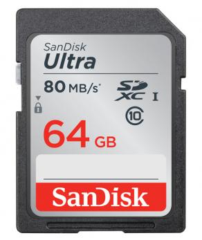 SanDisk Ultra SDXC 64GB 80MB/s Class 10 UHS-I