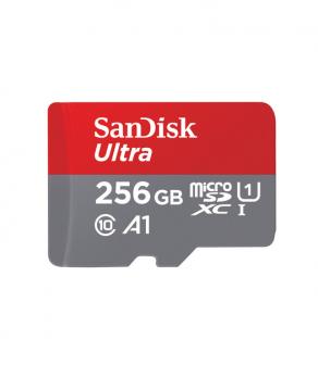 SanDisk Ultra Android microSDXC 256GB + SD Adapter + Memory Zone App 100MB/s A1 Class 10 UHS-I