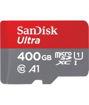 SanDisk Ultra Android microSDXC 400GB + SD Adapter + Memory Zone App 100MB/s A1 Class 10 UHS-I