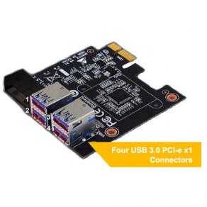 Biostar PCI-E 1x to 4x USB3.0 Riser Adaptör DCBTC2