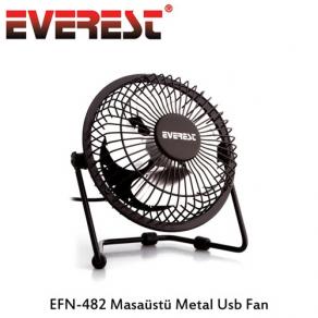 Everest EFN-482 Masaüstü Metal Siyah Usb Fan