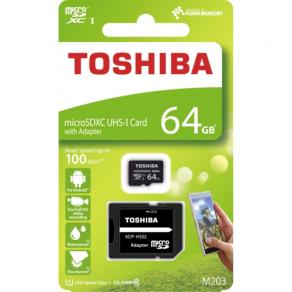 Toshiba 64GB Micro SDXC UHS-1 C10 THN-M203K0640EA